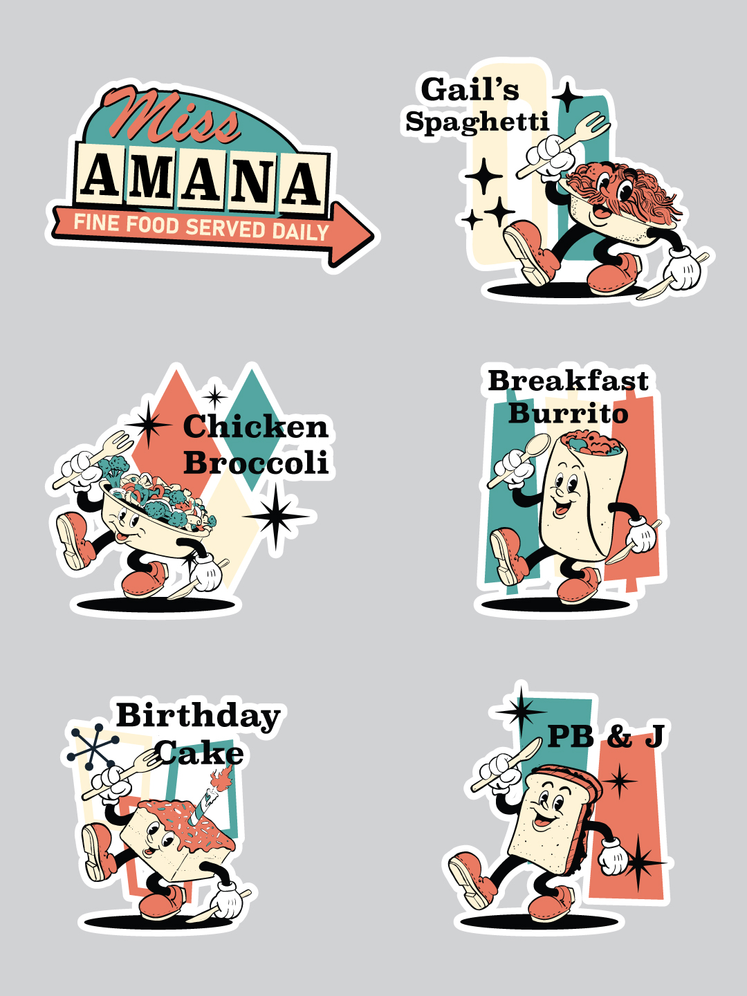 Miss Amana - Sponsor & Member Stickers